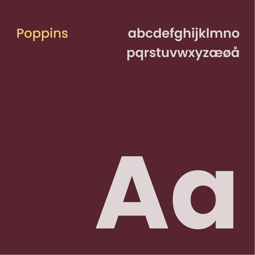 Typography in Mind+: the Poppins typeface with an alphabet and a large Aa