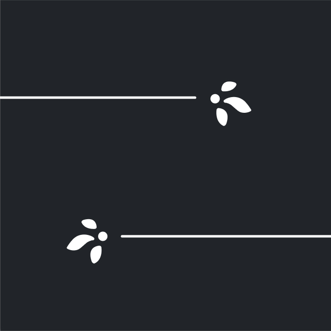 Ørskov Frugt, minimalist graphic illustration of branches and leaves